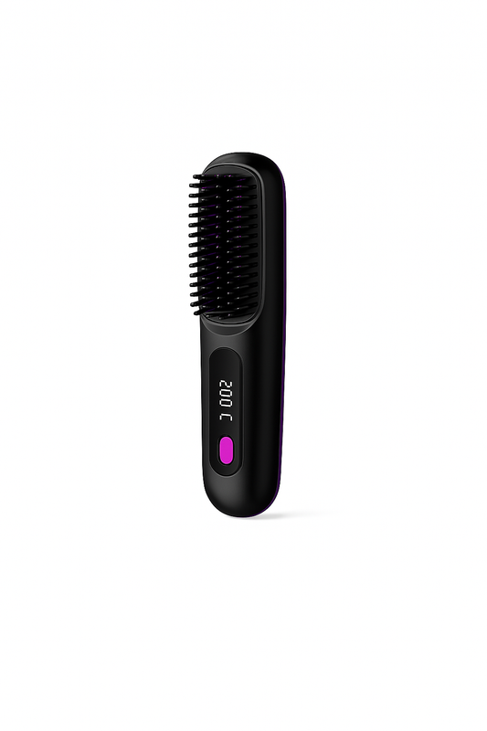 Brosse chauffante portable