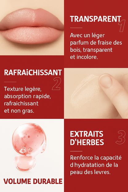 Huile repulpante pour les lèvres